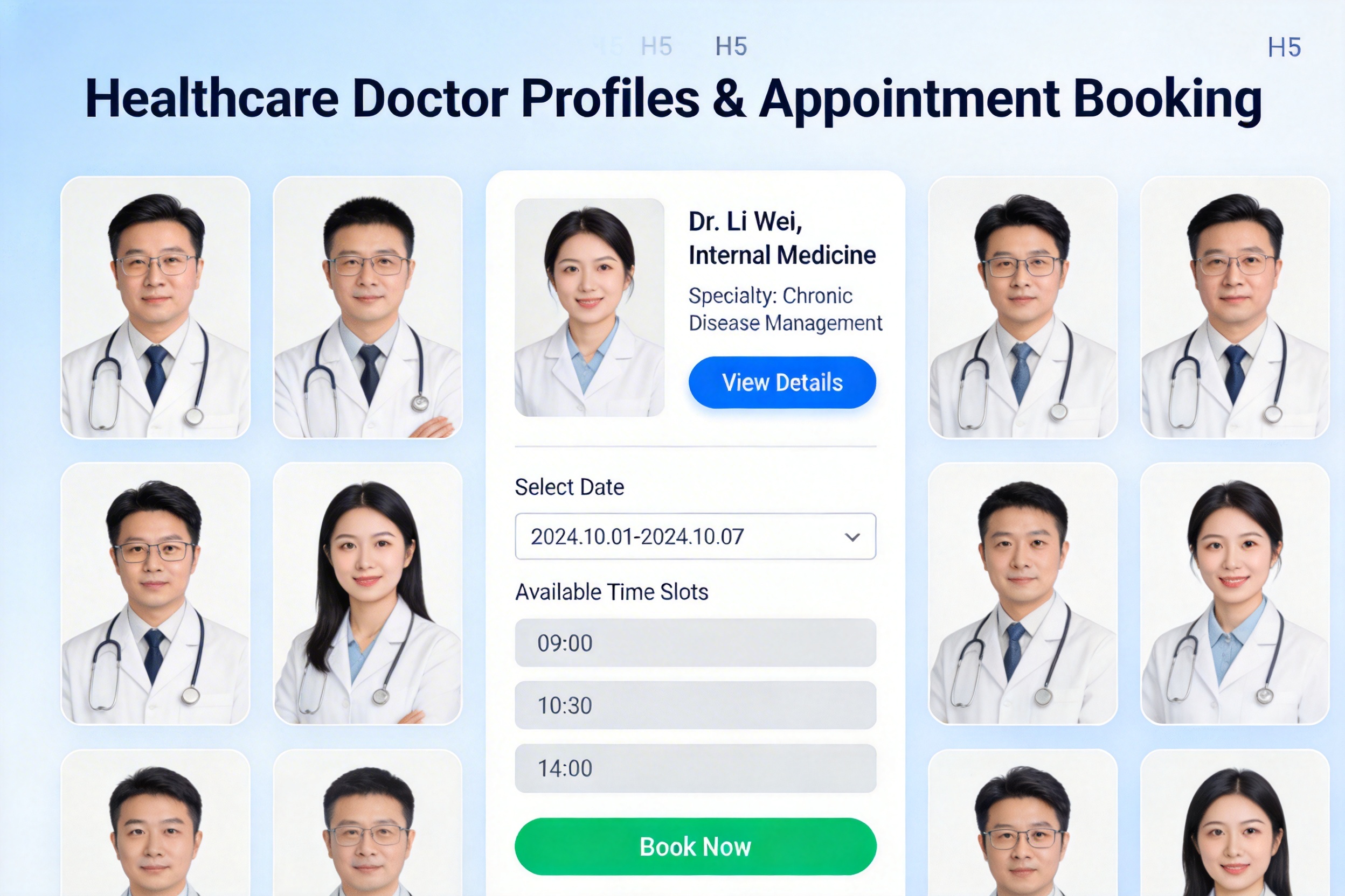 H5医疗健康源码